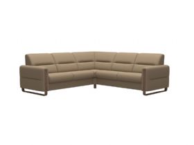 Fiona 4 Seater Corner Sofa With Wooden Arm Shot1_Paloma_Funghi