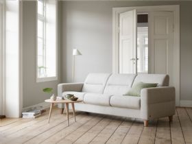 Fiona 3 Seater Sofa With Upholstered Arms Lifestyle