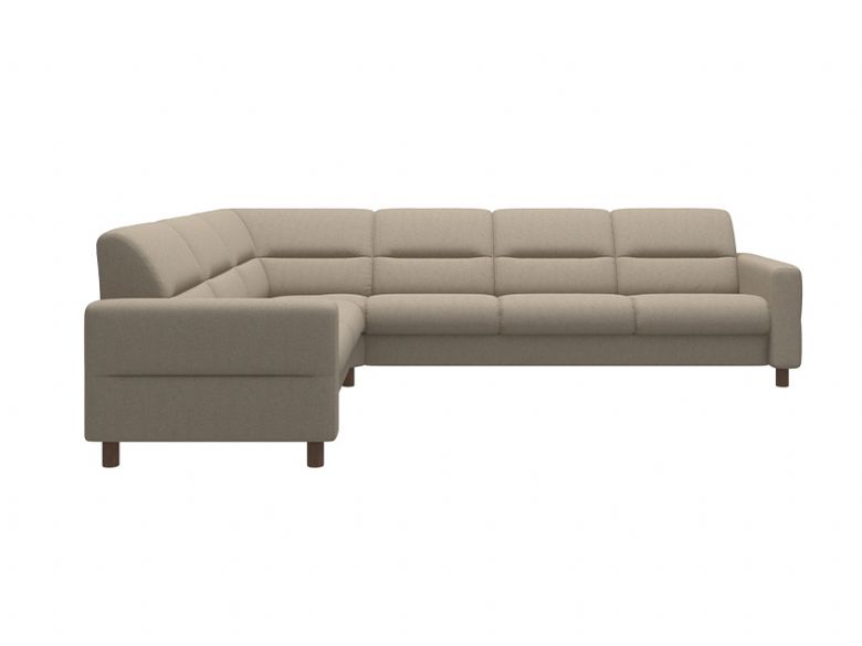 Fiona 6 Seater Corner Sofa With Upholstered Arms Shot 2