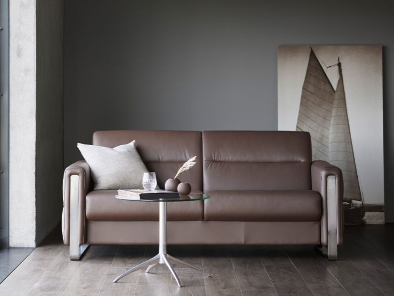 Fiona 2 Seater Sofa With Steel Arms Lifestyle
