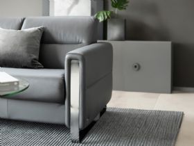 Fiona 3 Seater Sofa With Steel Arms Lifestyle