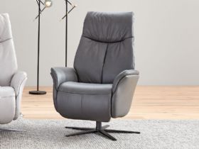8970 Large Swivel Manual Recliner Chair