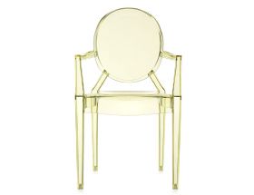 Louis Ghost by Philippe Starck Straw Yellow Chair