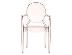 Louis Ghost by Philippe Starck Orange Sunset Chair