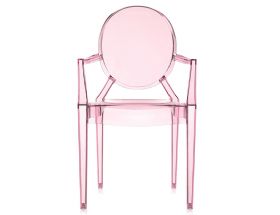 LouLou Ghost by Philippe Starck Transparent Pink Chair