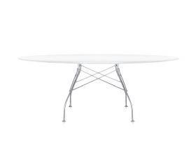 Glossy by Antonio Citterio White Oval Table