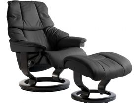 Stressless Reno Large Chair and Stool