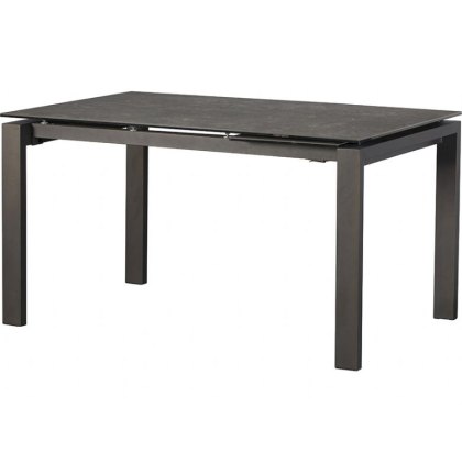 Santiago 140cm Dark Grey Extending Dining Table