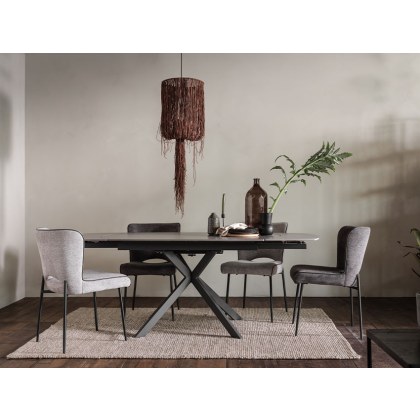 Busby Dining 140 x 200 Extending Dining Table (Grey)