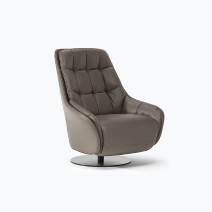 Natuzzi Editions Levante King Armchair with Double Electric Motions