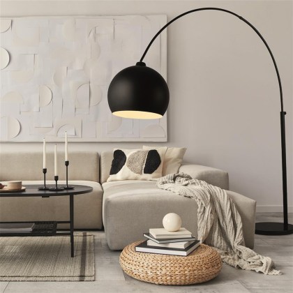 Giant Arc Floor Lamp- Matte Black