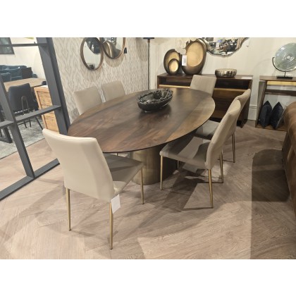 Giovanny 220cm oval table & 6 chairs