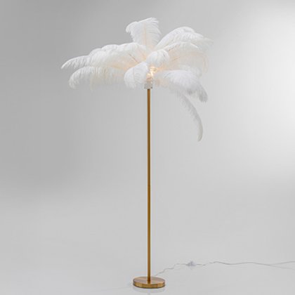 Feather Palm Floor Lamp