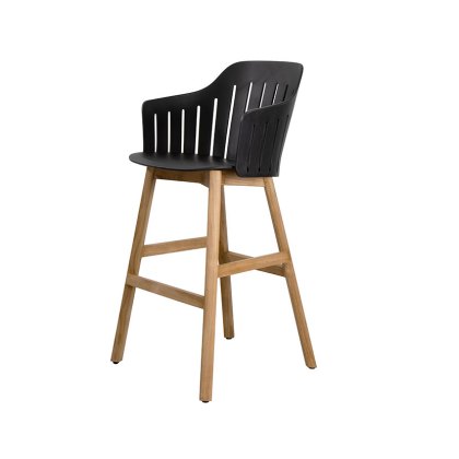 Cane-line Choice Teak Bar Chair + Full Cover