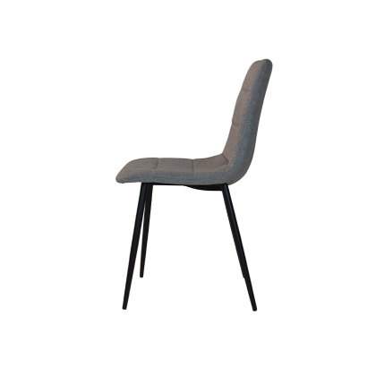 Path Light Grey Chair with Black Leg