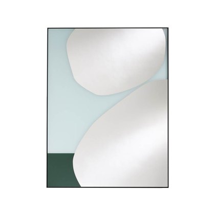 Mika Blue Abstract Mirror