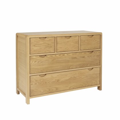 Ercol Bosco Bedroom Oak 5 Drawer Wide Chest Ercol Bosco Bedroom Oak 5 Drawer Wide Chest