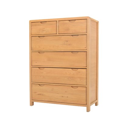 Ercol Bosco Bedroom Oak 6 Drawer Tall Wide Chest Ercol Bosco Bedroom Oak 6 Drawer Tall Wide Chest