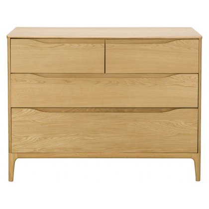 Ercol Rimini 4 Drawer Low Wide Chest