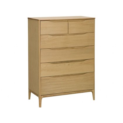Ercol Rimini 6 Drawer Tall Wide Chest Ercol Rimini 6 Drawer Tall Wide Chest