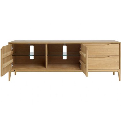 Ercol Romana Oak Wide IR TV Unit