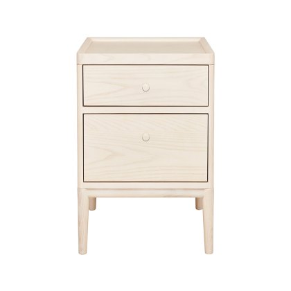 Ercol Salina 2 Drawer Bedside Cabinet