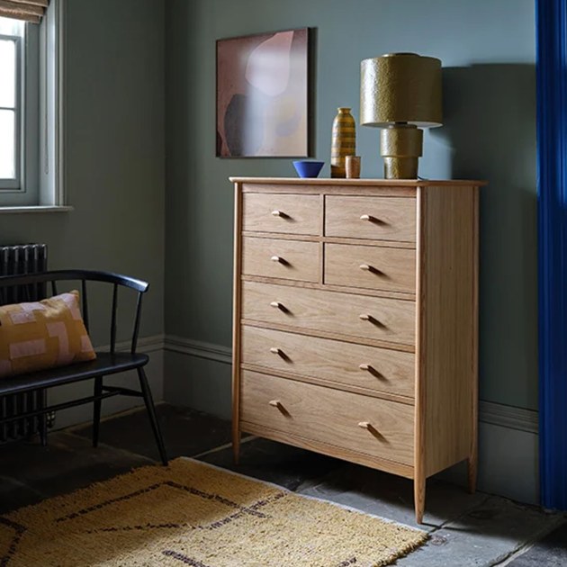 Ercol Teramo 7 Drawer Tall Wide Chest Ercol Teramo 7 Drawer Tall Wide Chest
