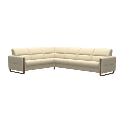 Stressless Fiona 6 Seater Corner Sofa With Wooden Arms