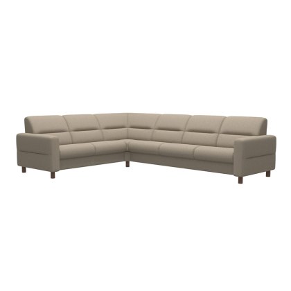 Stressless Fiona 6 Seater Corner Sofa With Upholstered Arms