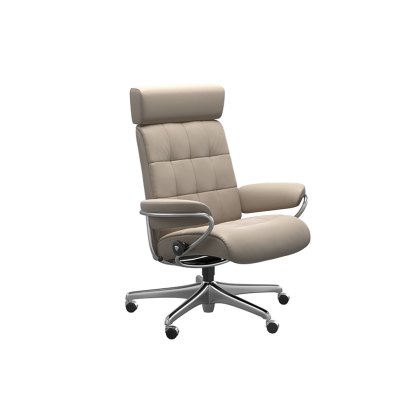 Stressless London Office Chair w/ Adjustable headrest