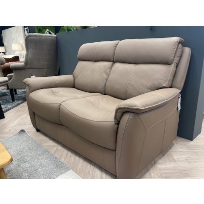 Leena 2 Seater Fixed Leather Sofa