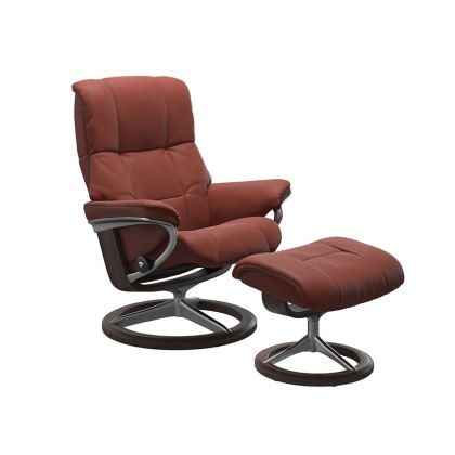 Stressless Mayfair Large Signature Base Chair & Stool