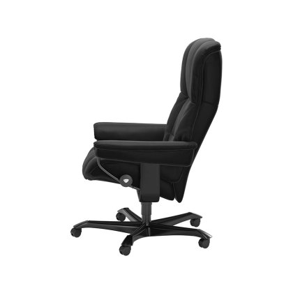 Stressless Mayfair Medium Leather Office Chair Paloma Black