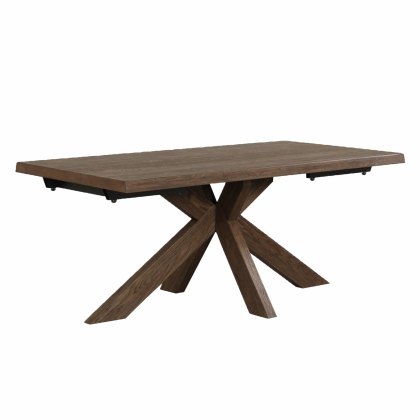 Fucino 180cm Extending Dining Table with Wooden Star Base Fucino 180cm Extending Dining Table with Wooden Star Base