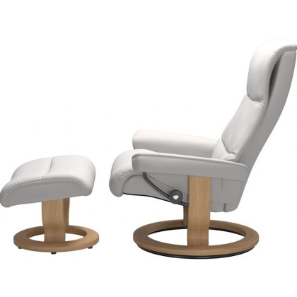 Stressless View Medium Chair & Stool