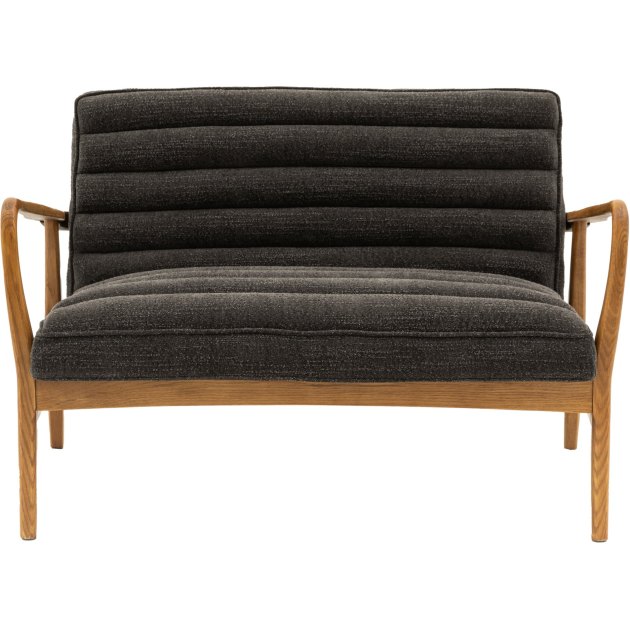Gallery Direct Datsun Charcoal Boucle 2 Seater Sofa Gallery Direct Datsun Charcoal Boucle 2 Seater Sofa