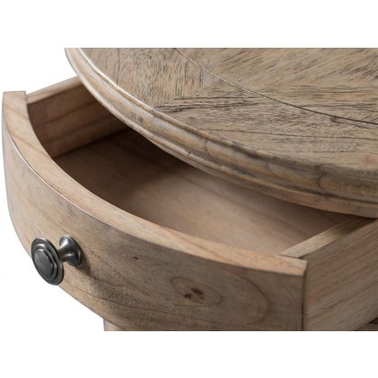 Wishland Round 1 Drawer Side Table