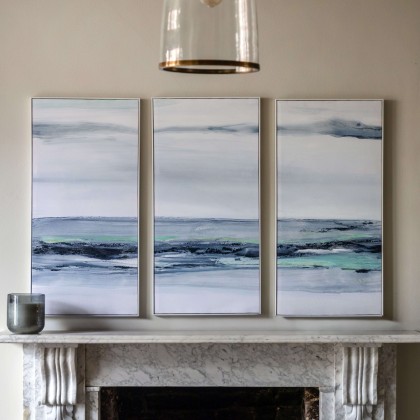 Gallery Direct Clouded View Framed Canvas Set of 3 Gallery Direct Clouded View Framed Canvas Set of 3