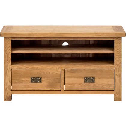 Hemingford Oak TV Unit With Drawers