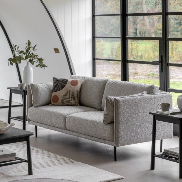 Gallery Direct Wigmore Cool Natural Boucle 3 Seater Sofa Gallery Direct Wigmore Cool Natural Boucle 3 Seater Sofa