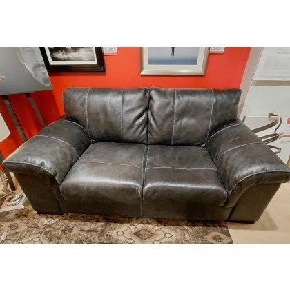 Mountback 2 seater leather sofa-Dakar leather grade Mountback 2 seater leather sofa-Dakar leather grade