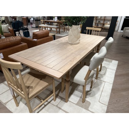 Eton Extending table 180-230cm Table, Wooden Bench, 2x Upholstered Chairs and 2x Wooden Rope Chairs Eton Extending table 180-230cm Table, Wooden Bench, 2x Upholstered Chairs and 2x Wooden Rope Chairs