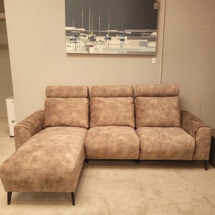 Agrino LHF Chaise with Power Recliner & 3 x Headrests Agrino LHF Chaise with Power Recliner & 3 x Headrests