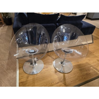 KARTELL PHILIPPE STARCK SWIVEL EROS CHAIRS X2 KARTELL PHILIPPE STARCK SWIVEL EROS CHAIRS X2