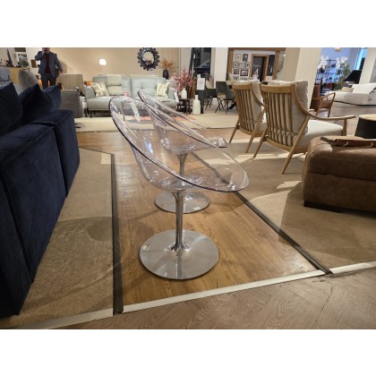 KARTELL PHILIPPE STARCK SWIVEL EROS CHAIRS X2 KARTELL PHILIPPE STARCK SWIVEL EROS CHAIRS X2