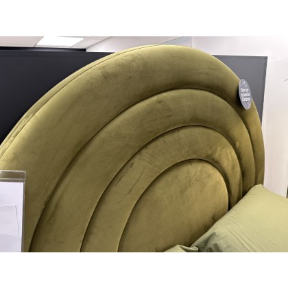 Arch 5ft Bedstead in Olive Fabric Arch 5ft Bedstead in Olive Fabric