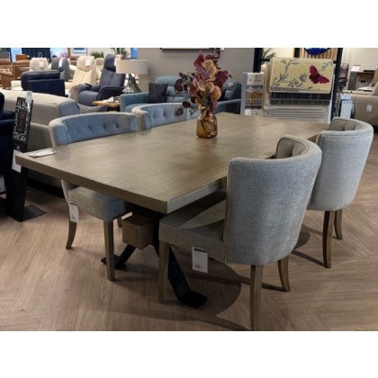 Davos 2.0M Farmhouse Table and 4 Davos Cuddler Chairs Davos 2.0M Farmhouse Table and 4 Davos Cuddler Chairs