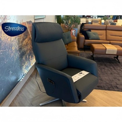 Stressless - Scott Cirrus HEAT + MASSAGE Electric Rclining Leather Chair Stressless - Scott Cirrus HEAT + MASSAGE Electric Rclining Leather Chair