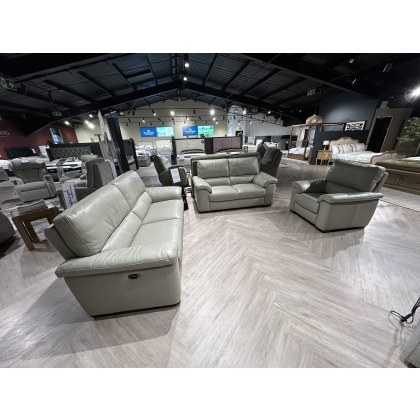 Rosie 2.5 Seater Electric Reclining Sofa, " Seater fixed Sofa and Electric Reclining Chair in Leathe Rosie 2.5 Seater Electric Reclining Sofa, " Seater fixed Sofa and Electric Reclining Chair in Leathe