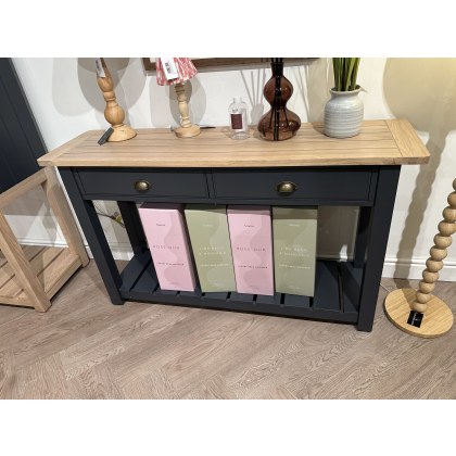 Eton 2 Drawer Console Meteor- Charcoal Grey Eton 2 Drawer Console Meteor- Charcoal Grey